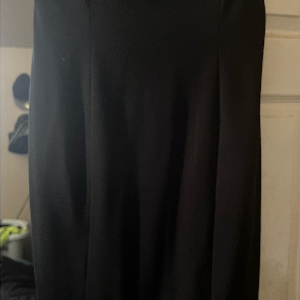 Spiegel Black Maxi A-Line Skirt for Work